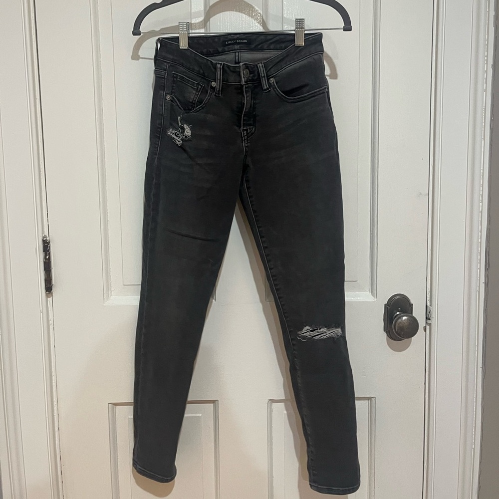 Lucky Brand Charcoal Gray Skinny Jeans